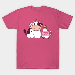 Strawberry Milk Cow T-Shirt